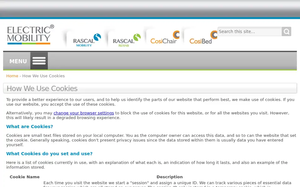 Screenshot of electricmobility.co.uk