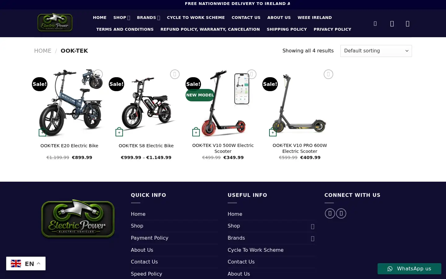 Screenshot of electricpower.ie