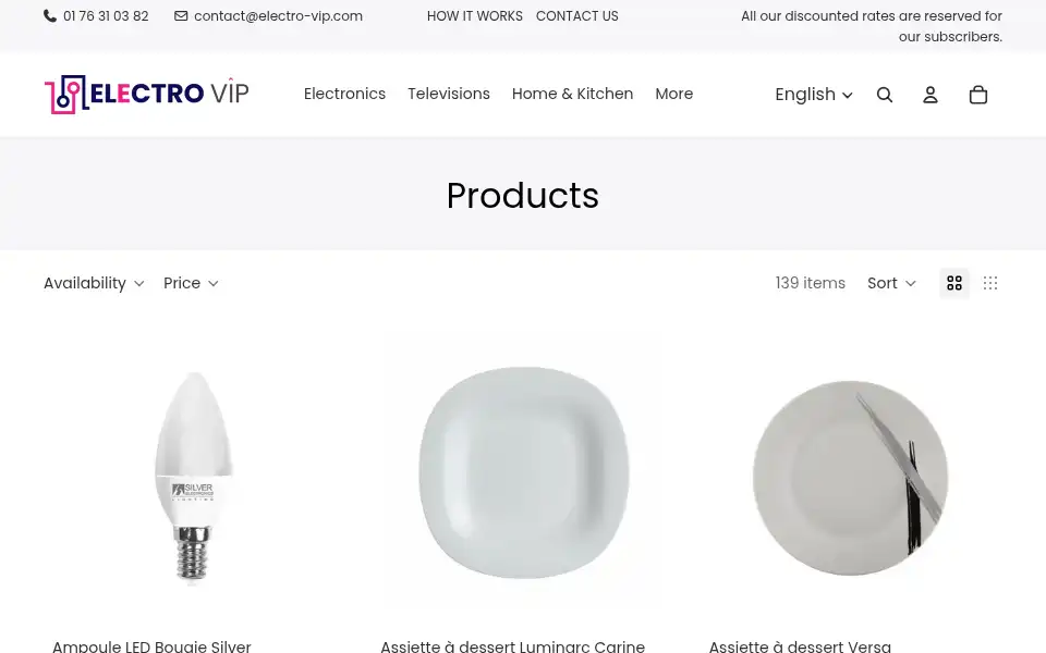 Screenshot of electro-vip.com