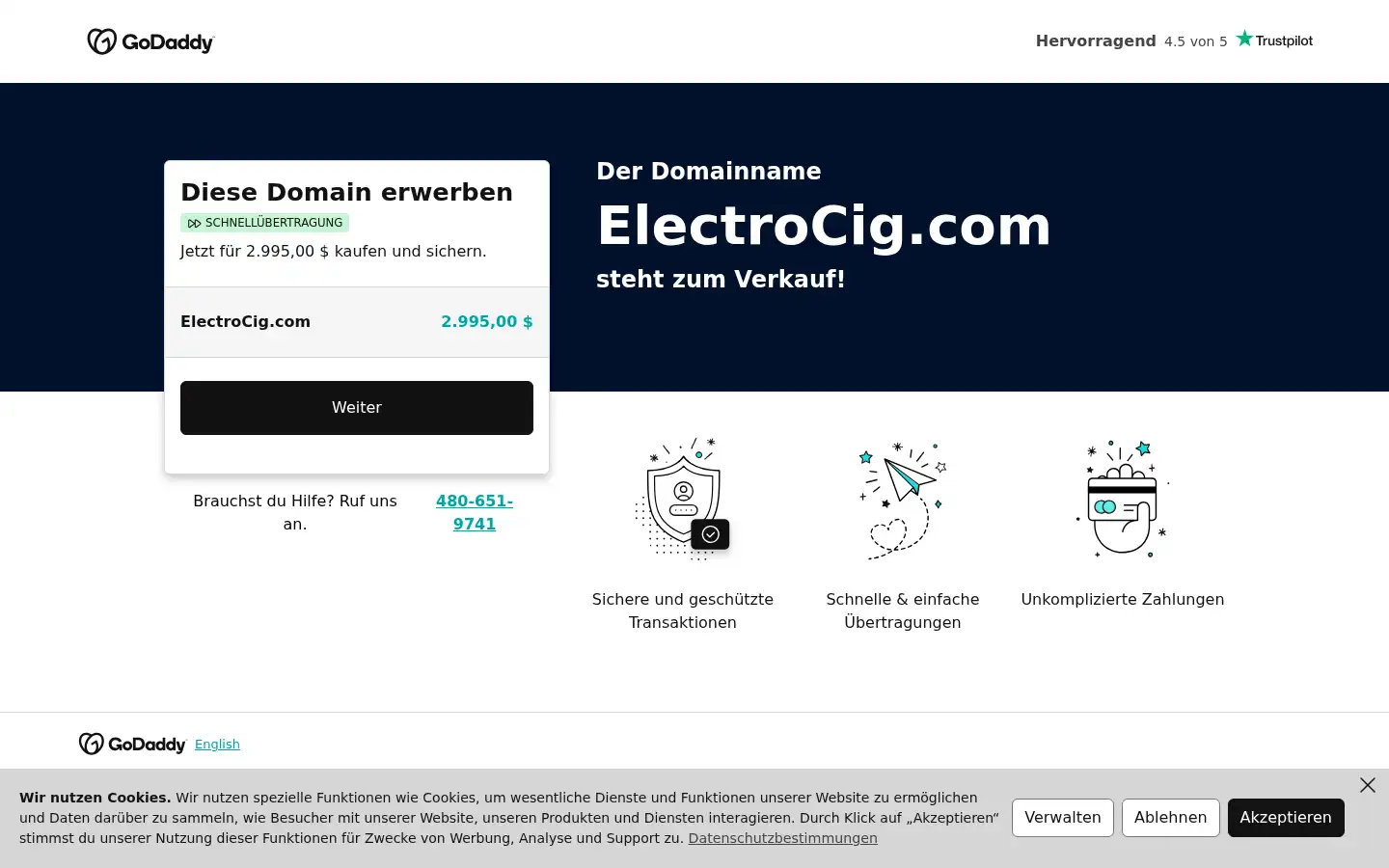 Screenshot of electrocig.com