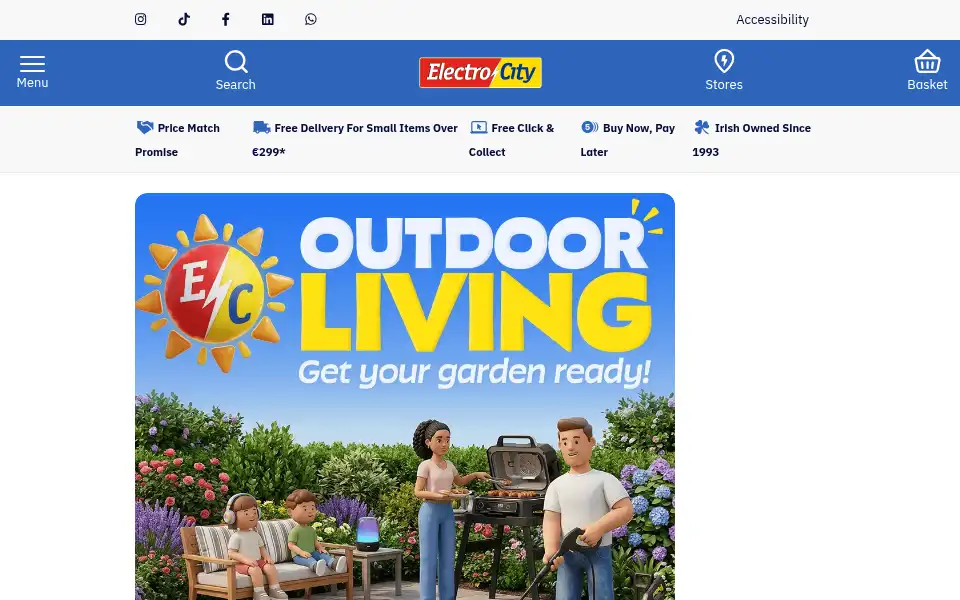 Screenshot of electrocity.ie