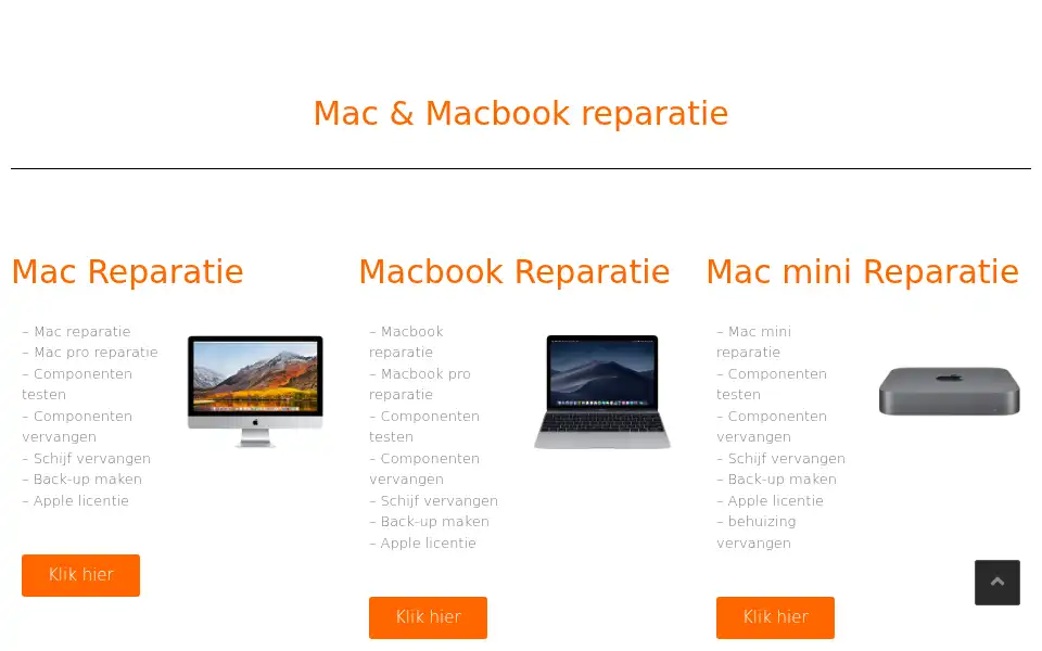 Screenshot of electrodata.nl