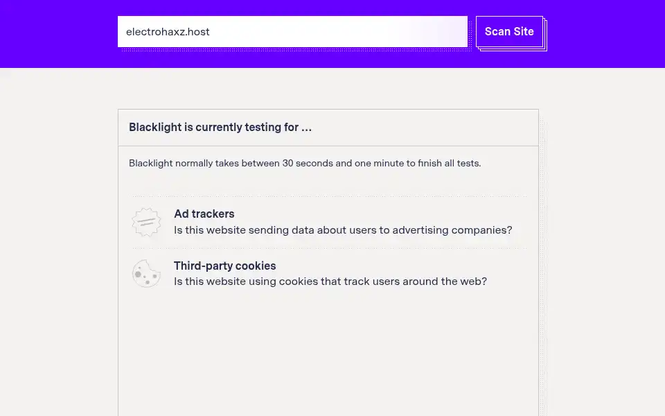 Screenshot of electrohaxz.host