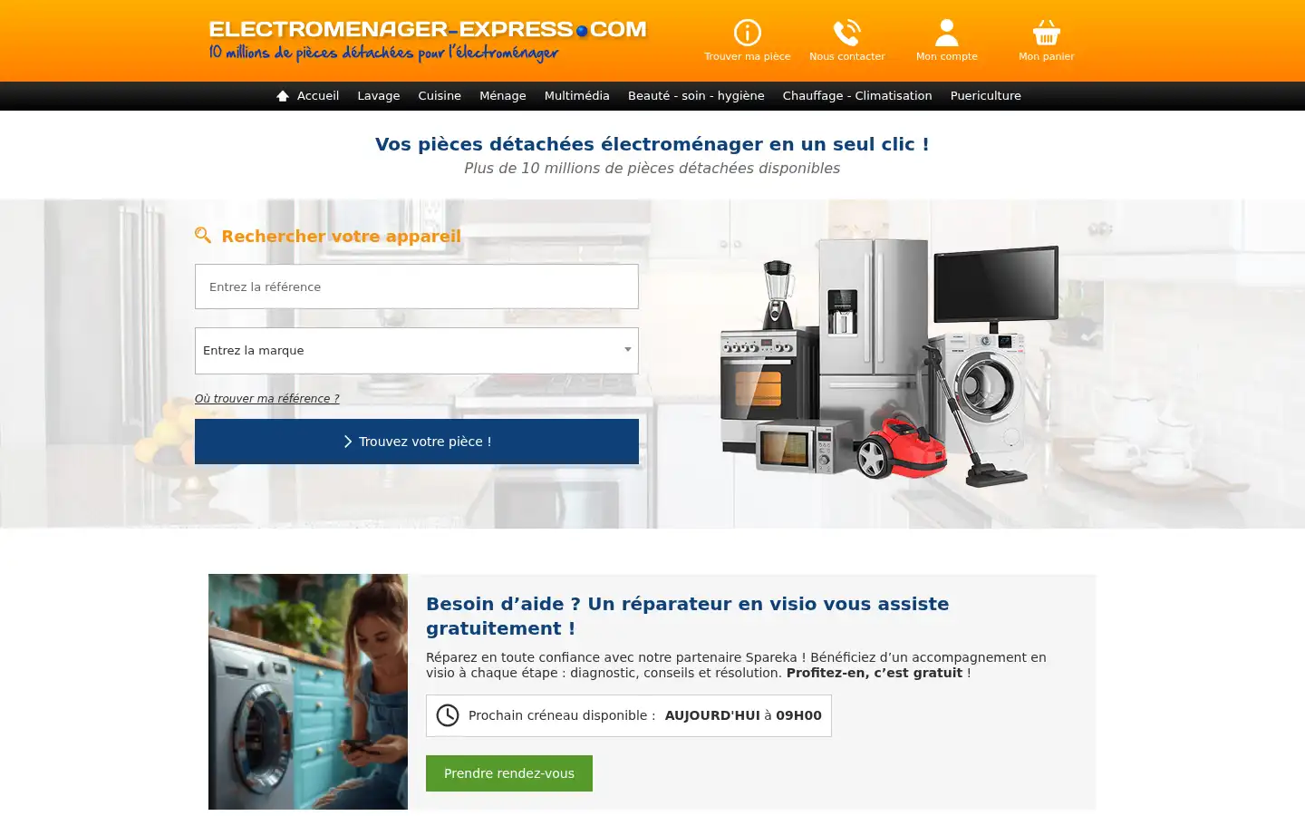 Screenshot of electromenager-express.com