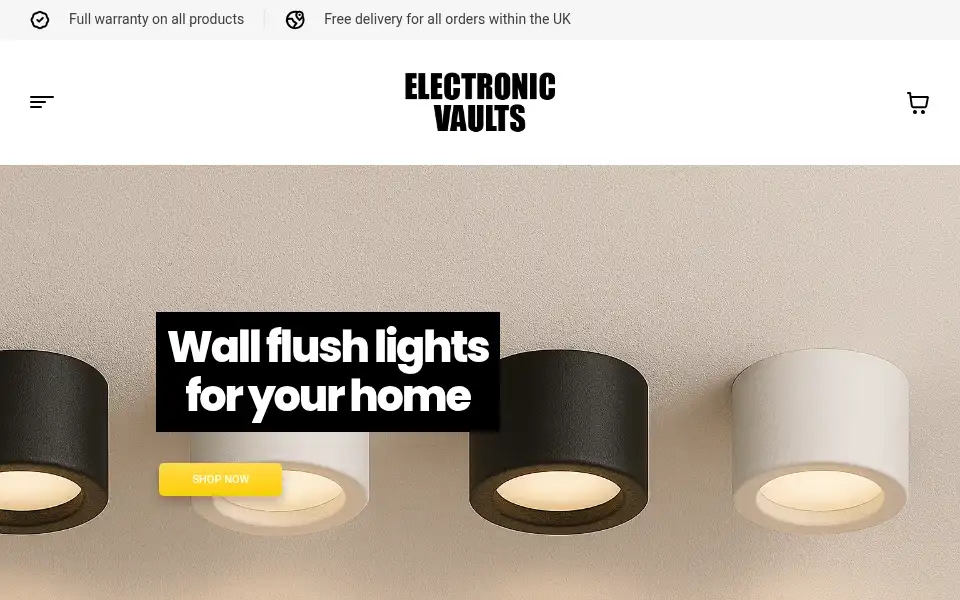 Screenshot of electronicvaults.com