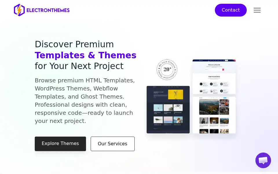 Screenshot of electronthemes.com