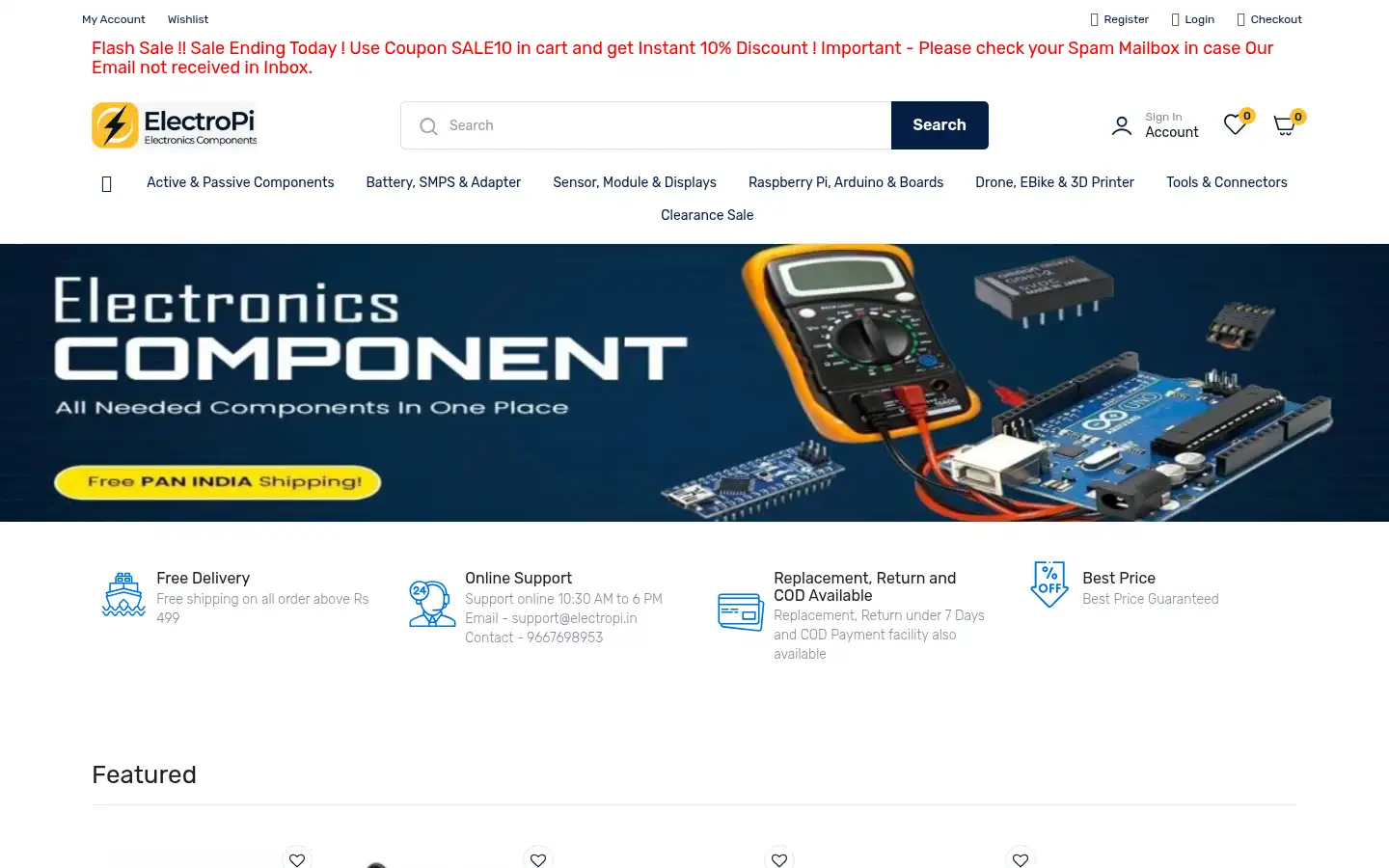 Screenshot of electropi.in