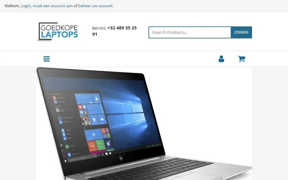 Screenshot of electroplaza.be