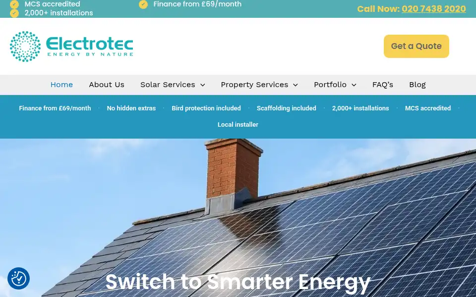 Screenshot of electrotecpowersolutions.co.uk