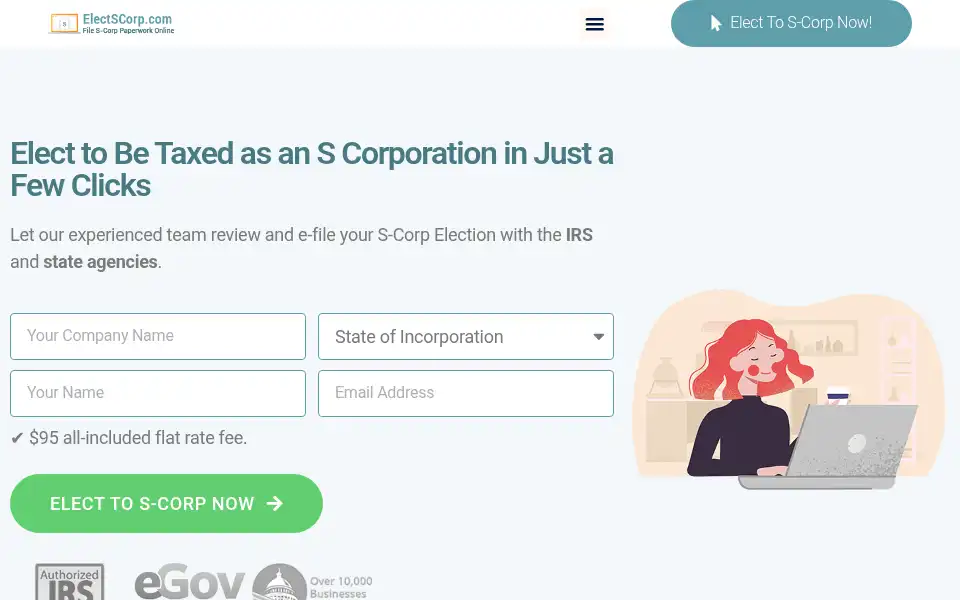 Screenshot of electscorp.com
