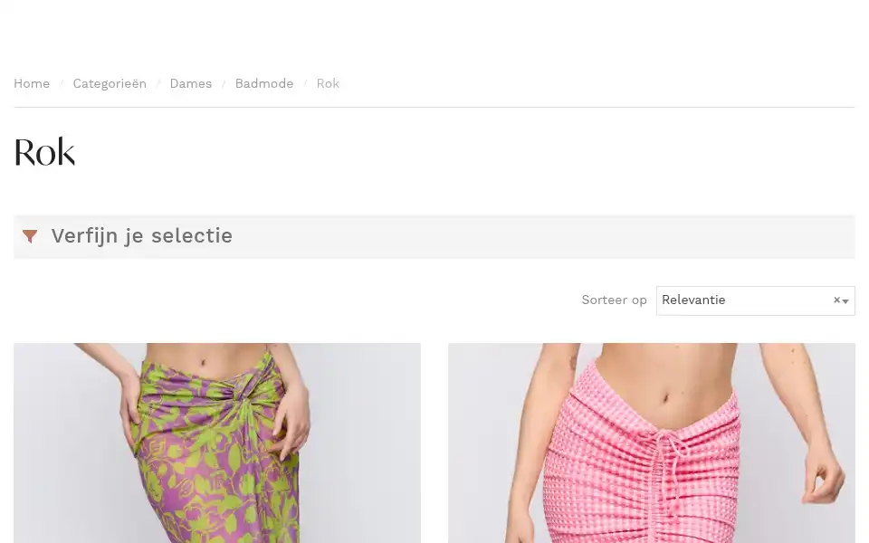 Screenshot of elegancelingerie.be