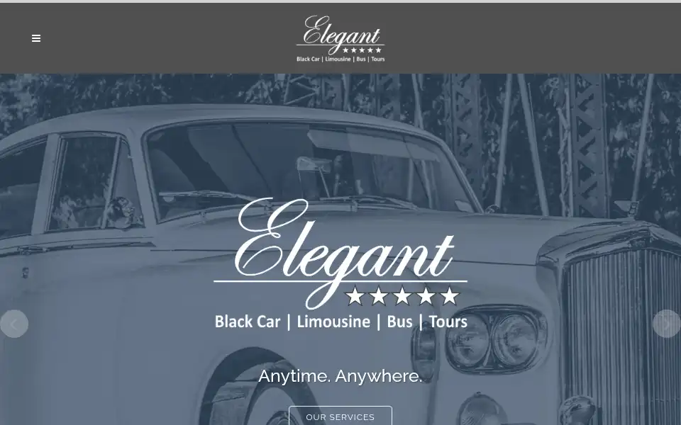 Screenshot of elegantride.us