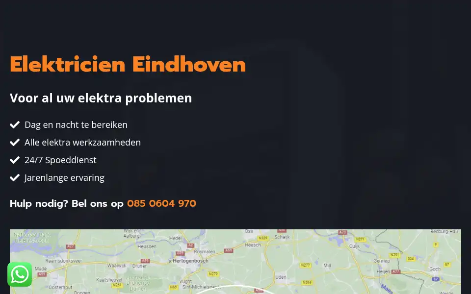 Screenshot of elektricieneindhoven040.nl
