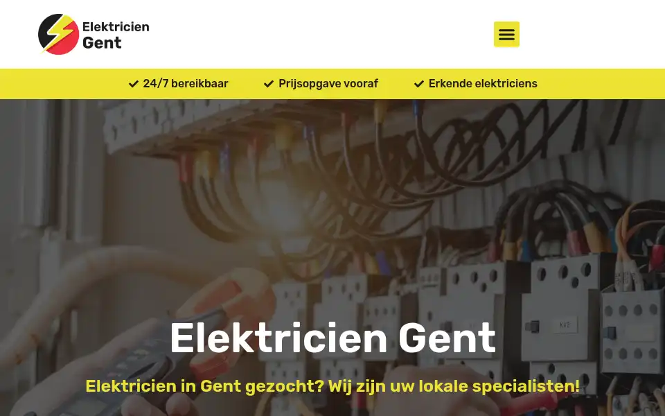 Screenshot of elektriciengent09.be