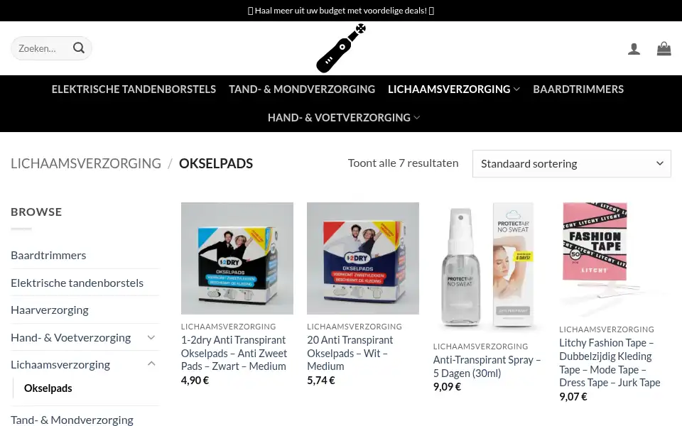 Screenshot of elektrischetandenborstelsshop.com