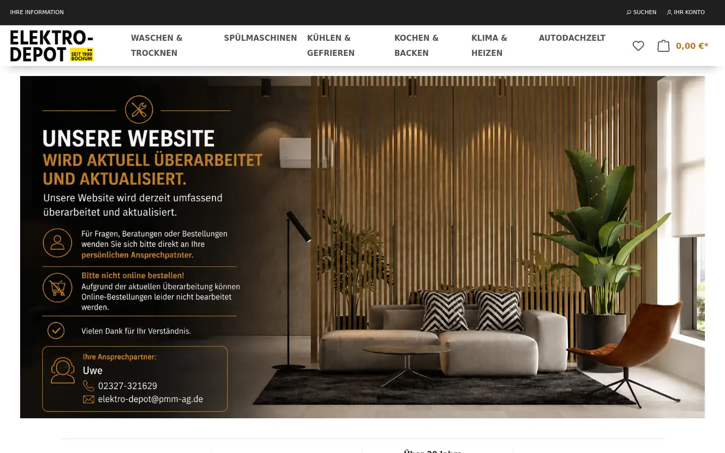 Screenshot of elektro-depot.de