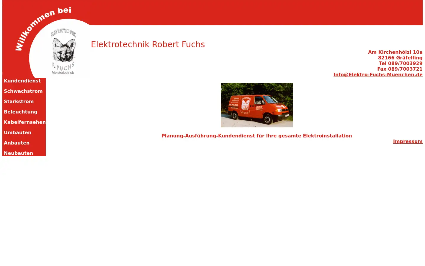 Screenshot of elektro-fuchs-muenchen.de