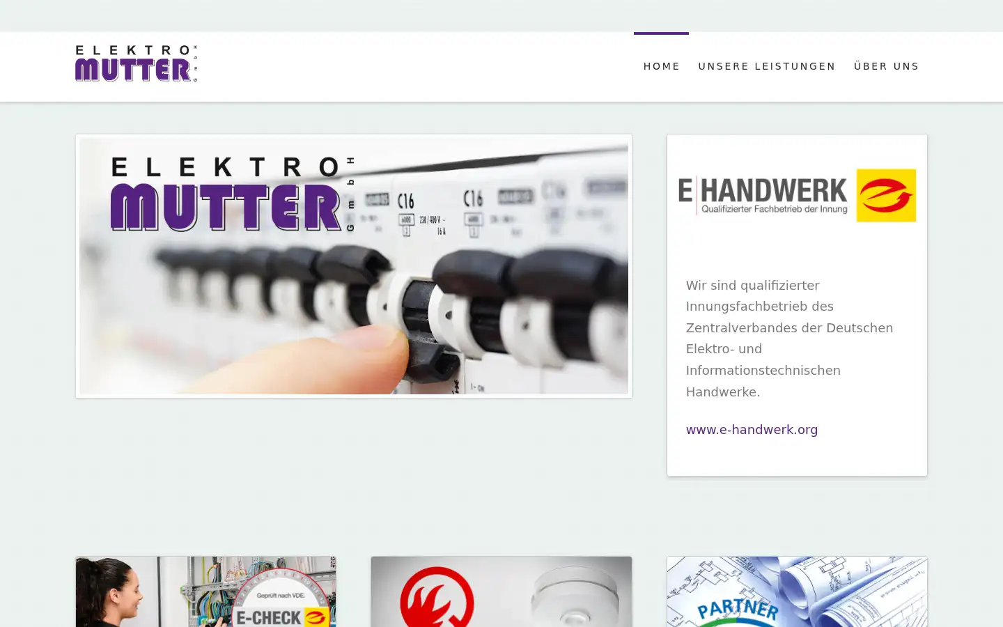 Screenshot of elektro-mutter.de