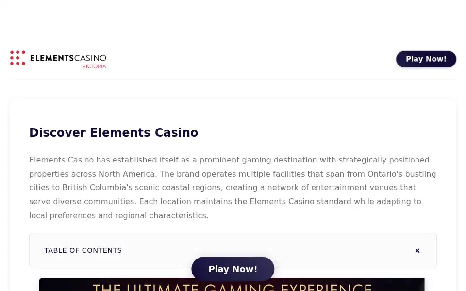 Screenshot of elementscasino.org