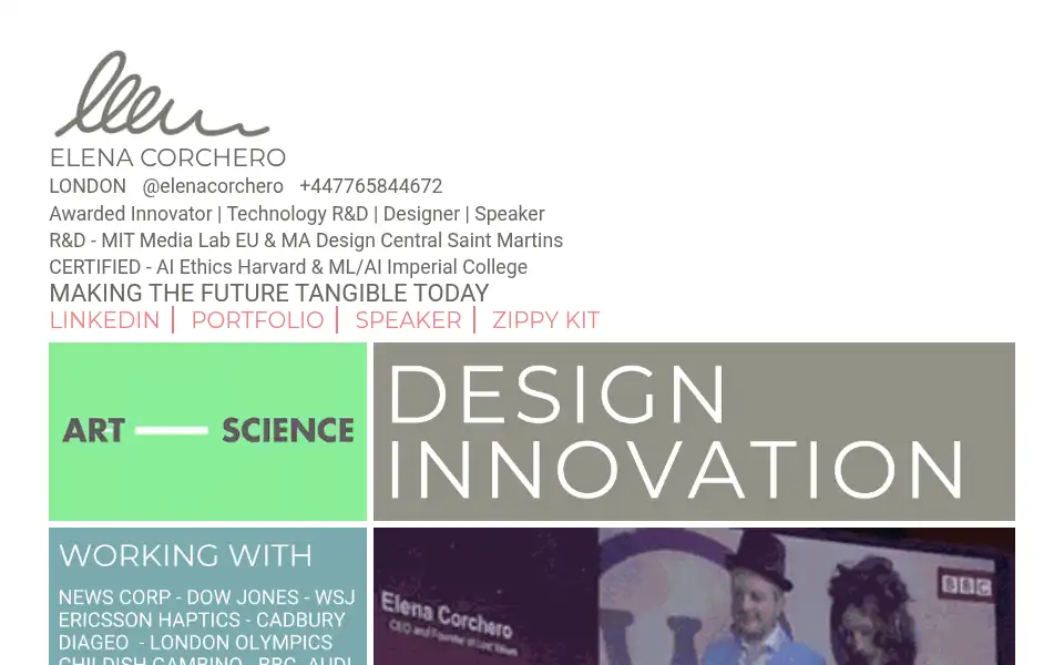 Screenshot of elenacorchero.com