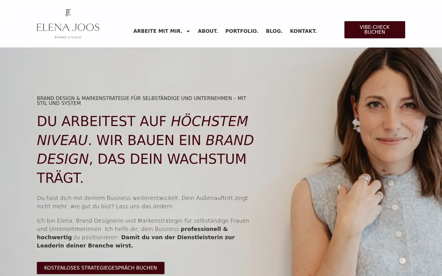 Screenshot of elenajoos.de