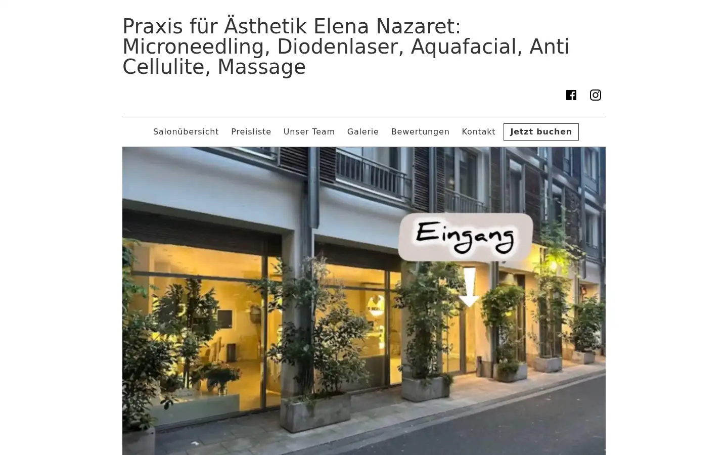 Screenshot of elenanazaret.mytreatwell.de