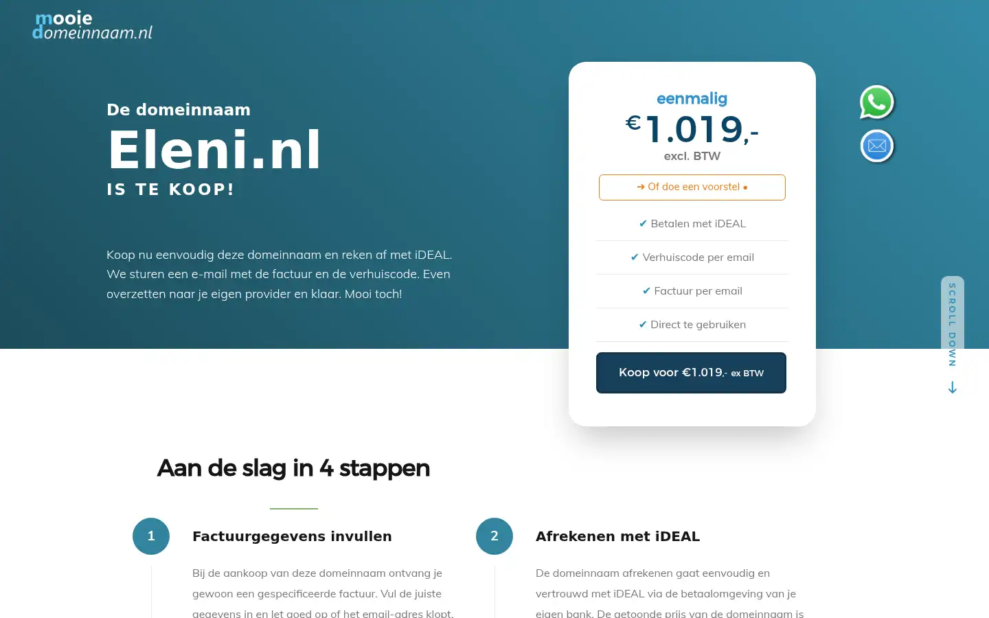 Screenshot of eleni.nl