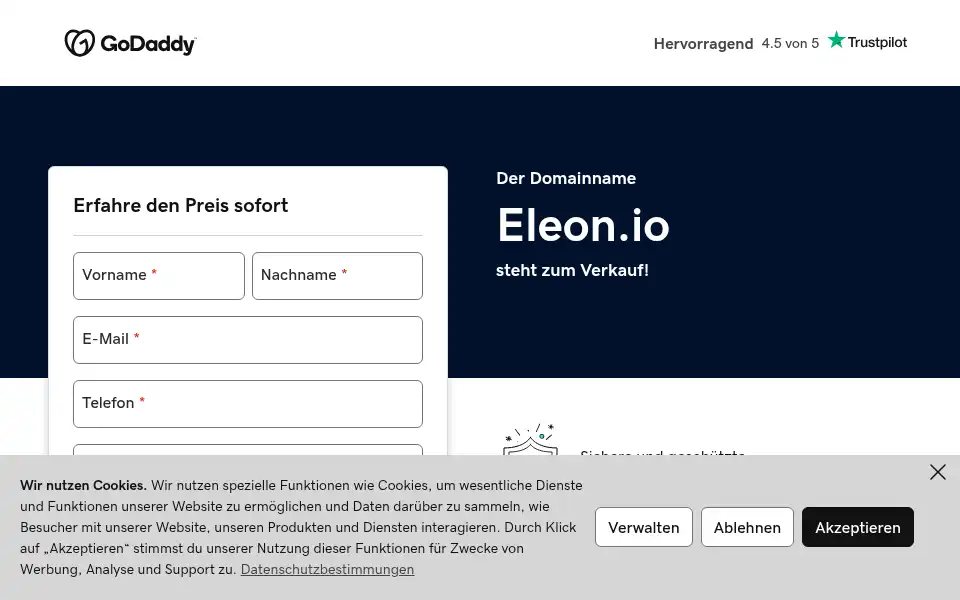 Screenshot of eleon.io