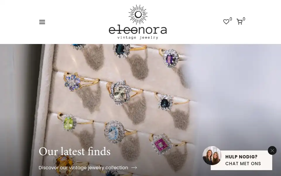 Screenshot of eleonoravintagejewelry.com