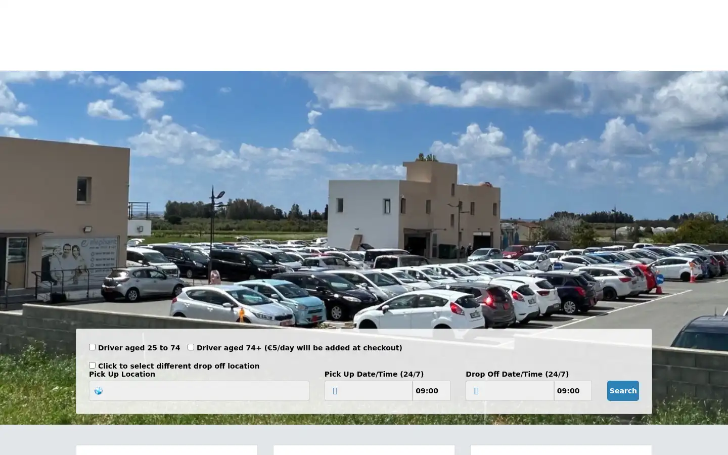 Screenshot of elephantrentacar.com