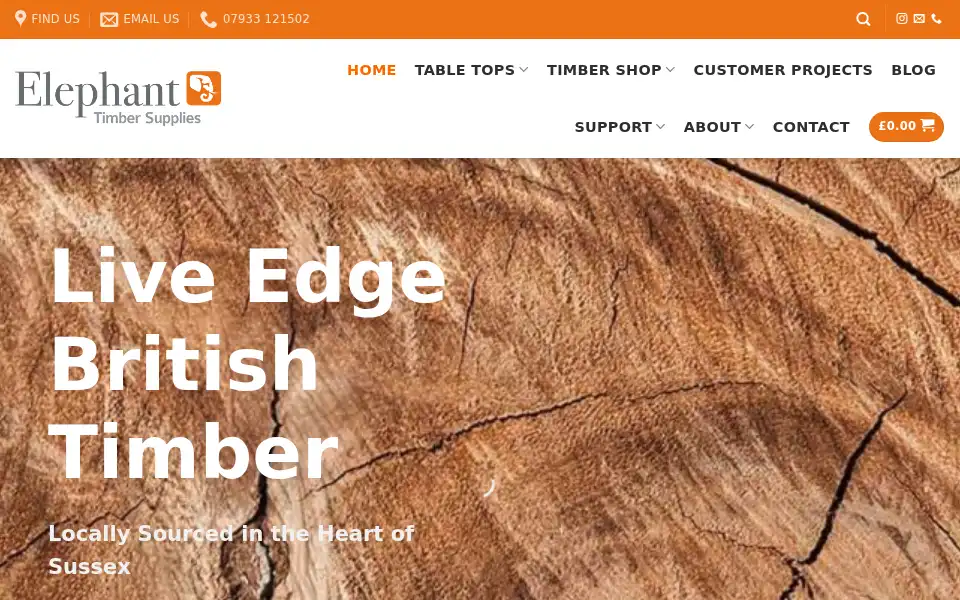 Screenshot of elephanttimbersupplies.co.uk
