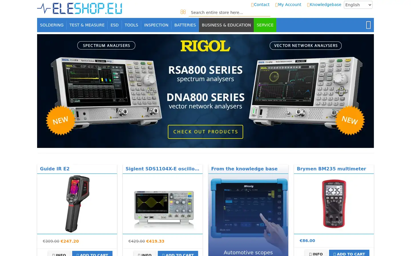 Screenshot of eleshop.eu