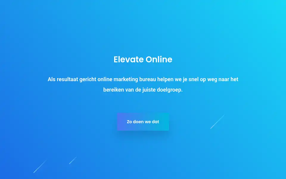 Screenshot of elevate-online.nl