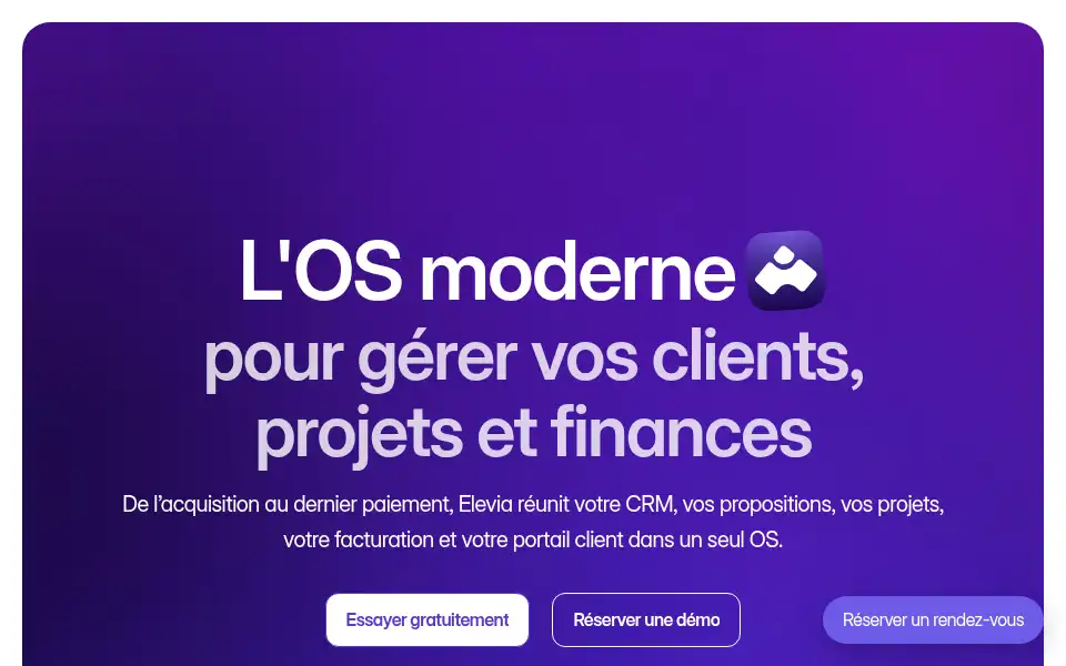 Screenshot of elevia.io