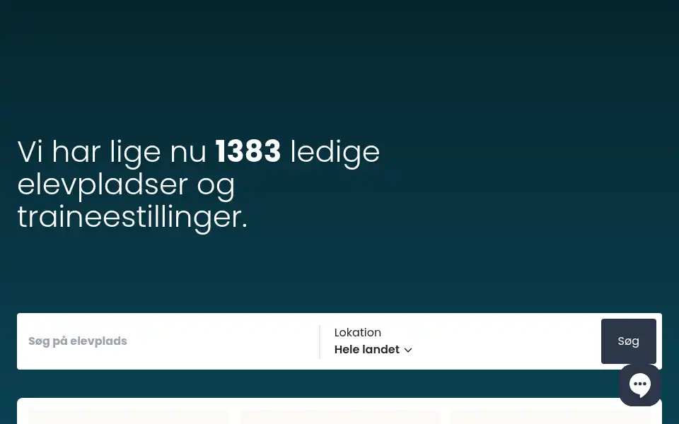 Screenshot of elevplads.dk