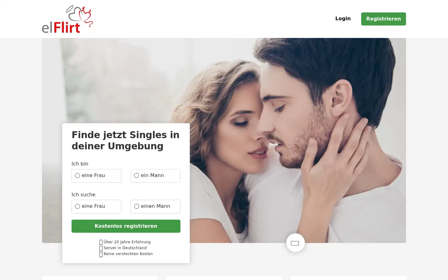 Screenshot of elflirt.de