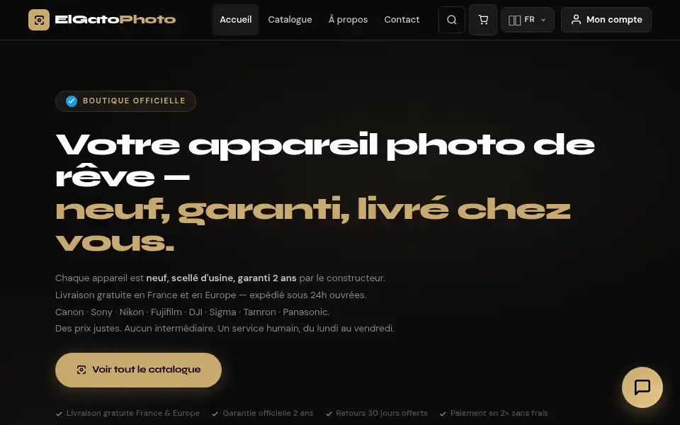 Screenshot of elgatophoto.fr
