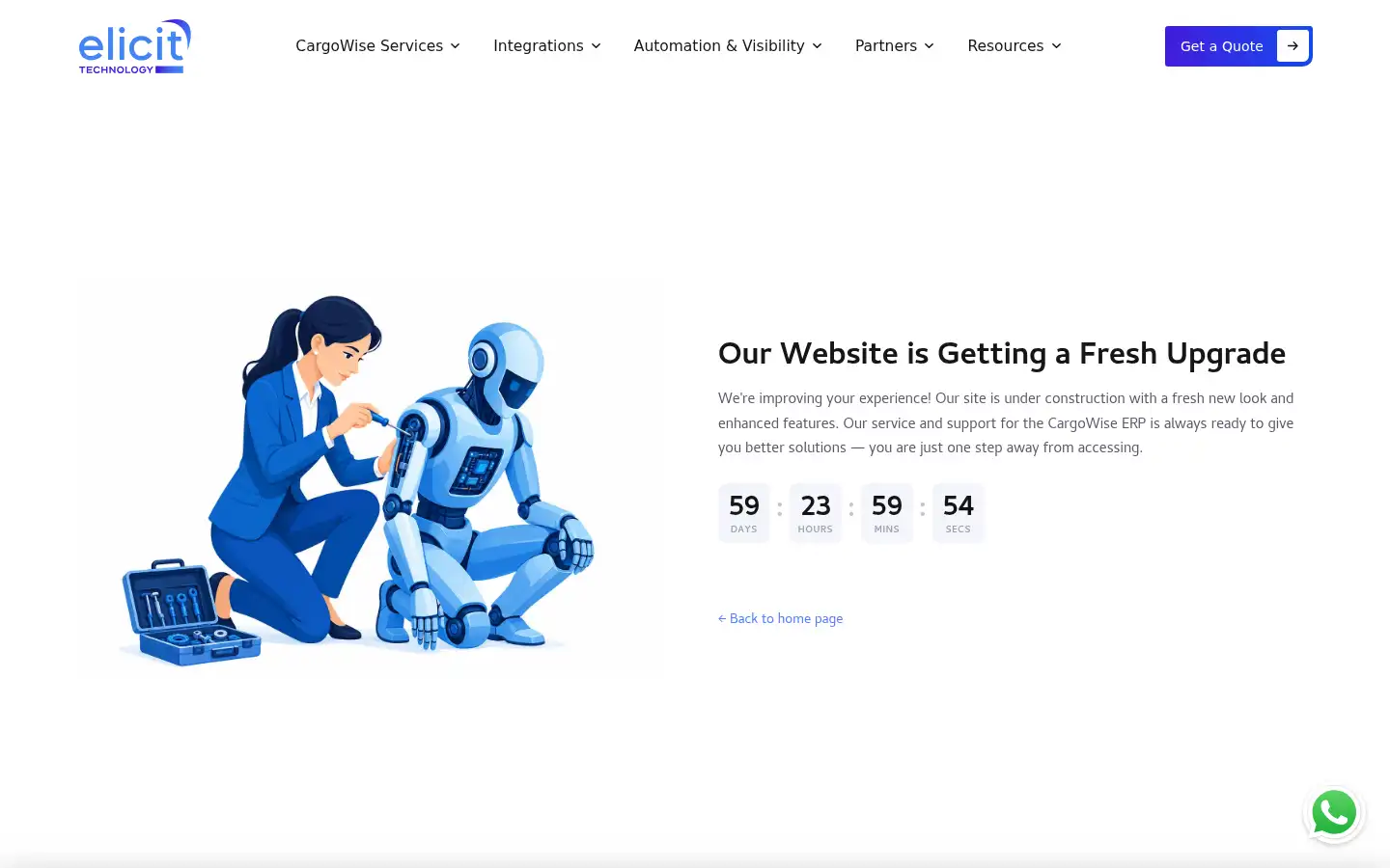 Screenshot of elicittechnology.com