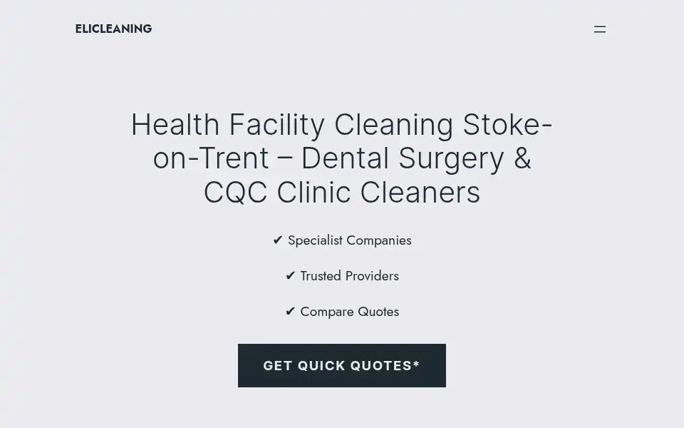 Screenshot of elicleaning.co.uk