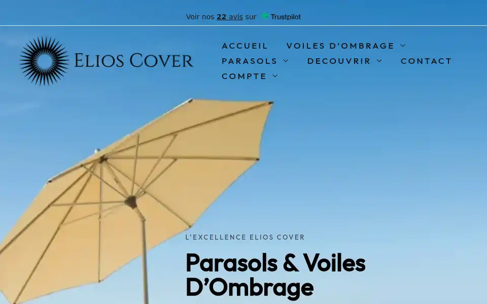Screenshot of elios-cover.com