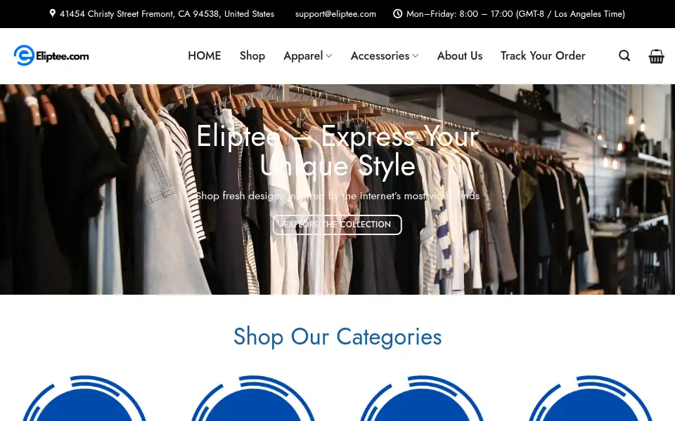 Screenshot of eliptee.com