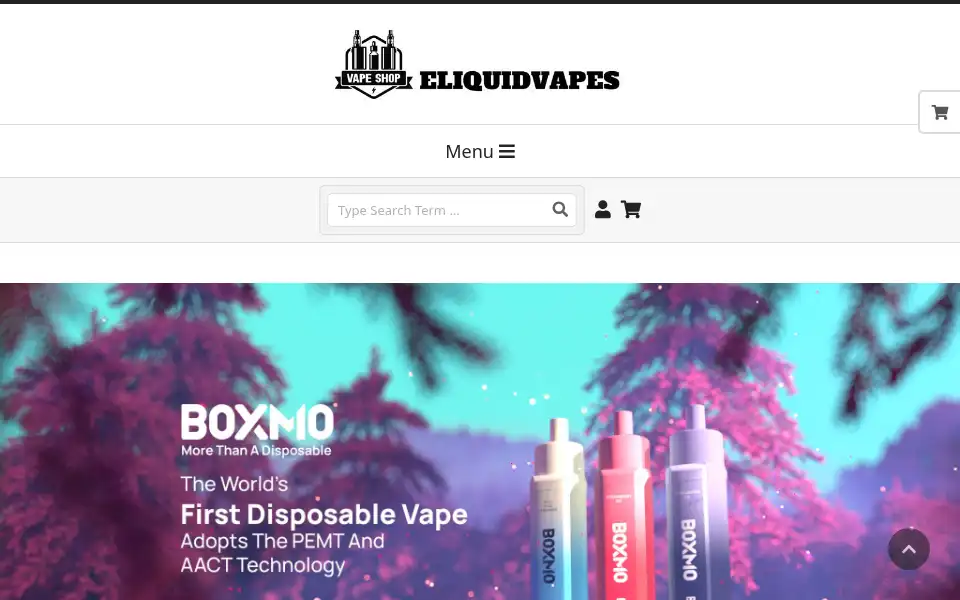 Screenshot of eliquidvapes.com