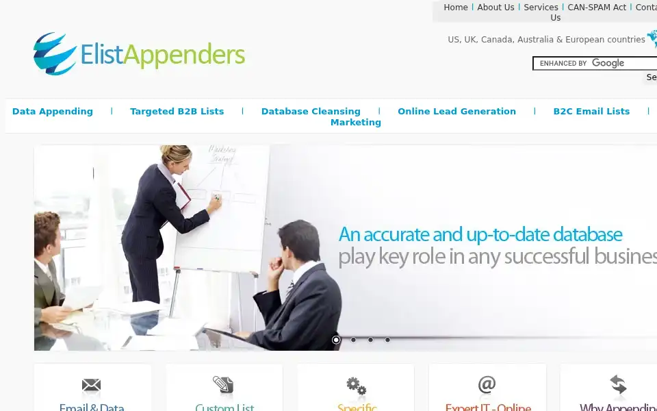 Screenshot of elistappenders.com