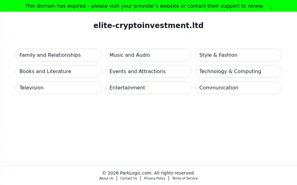 Screenshot of elite-cryptoinvestment.ltd