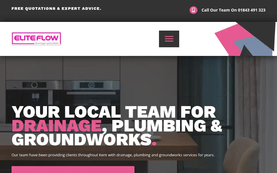 Screenshot of elite-flow.co.uk