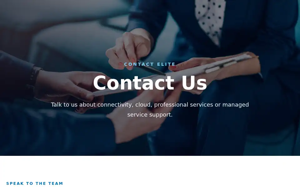 Screenshot of elite.net.uk