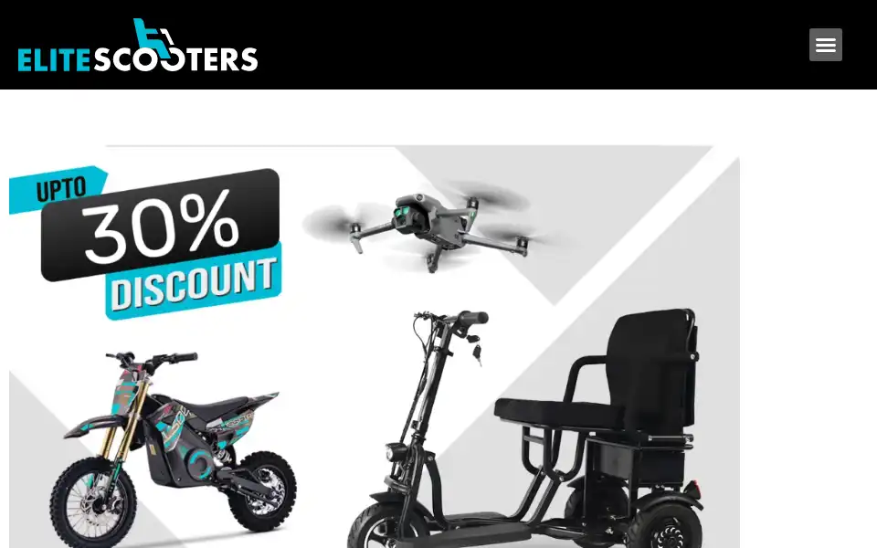 Screenshot of elite-scooters.com