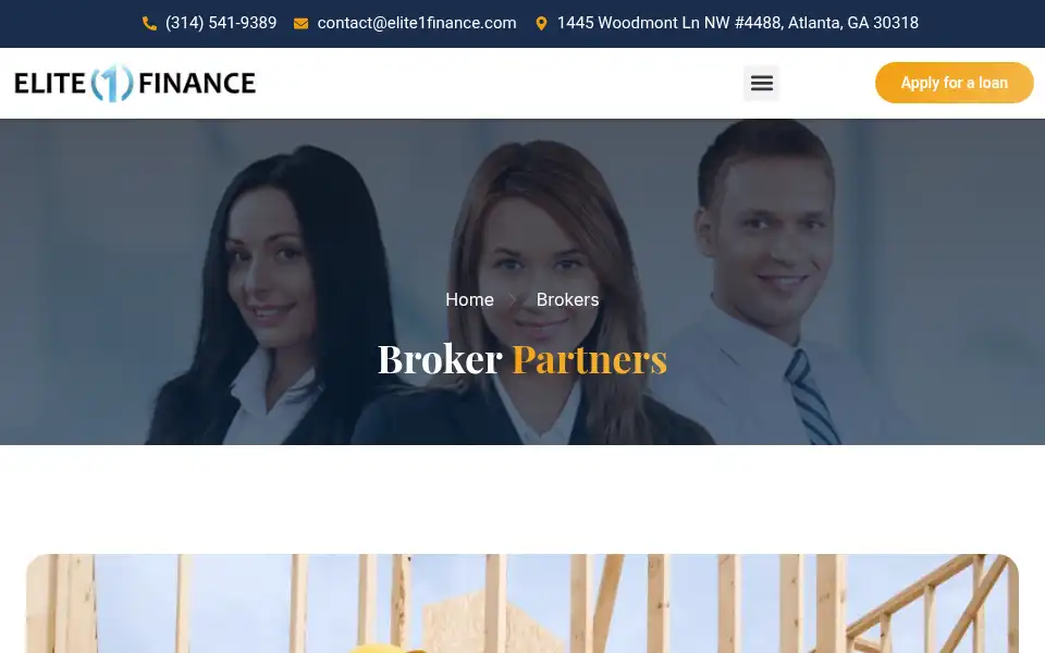 Screenshot of elite1finance.com