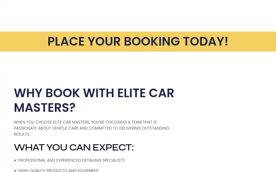 Screenshot of elitecarmasters.com