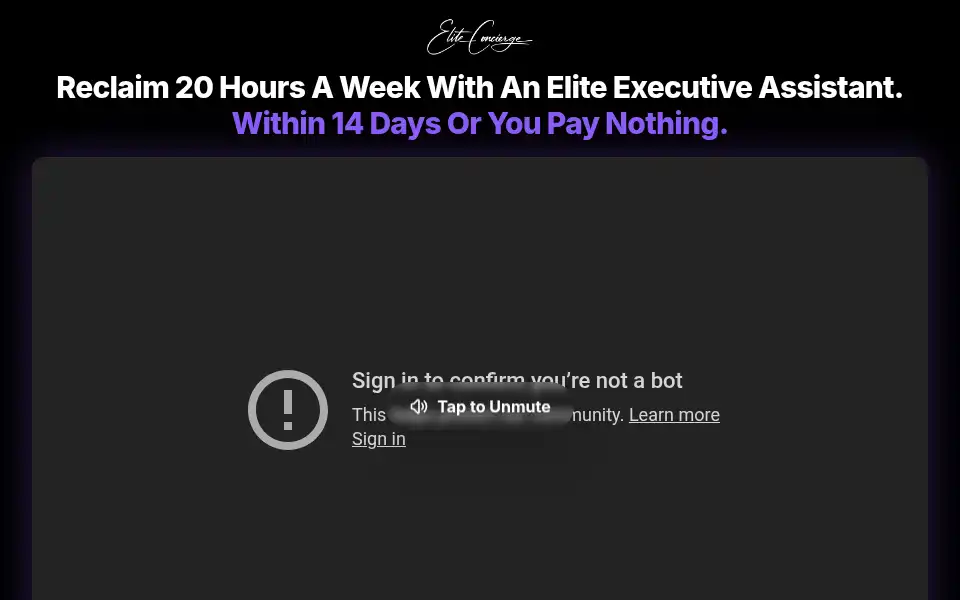 Screenshot of eliteconcierge.io